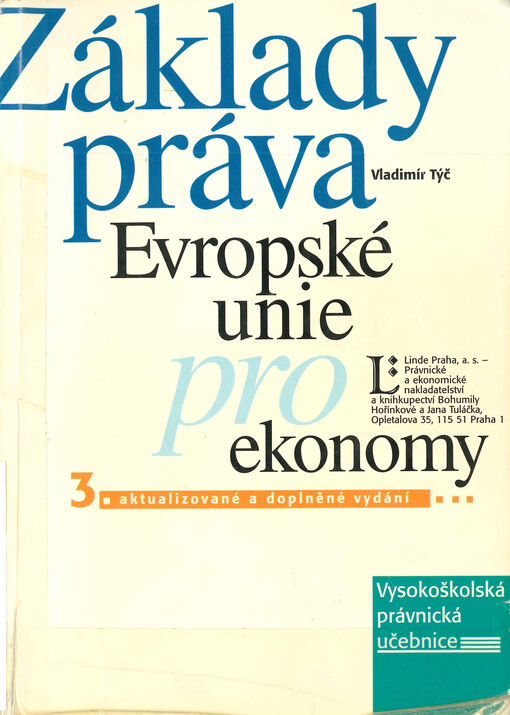 Základy práva Evropské unie pro ekonomy