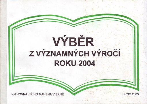 Výběr z významných výročí roku ...