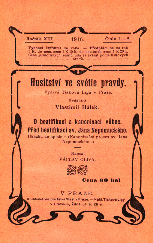 O beatifikaci a kanonisaci vůbec ;Před beatifikací sv. Jana Nepomuckého