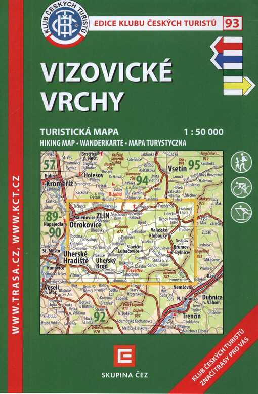 Vizovické vrchy : turistická mapa 1:50 000