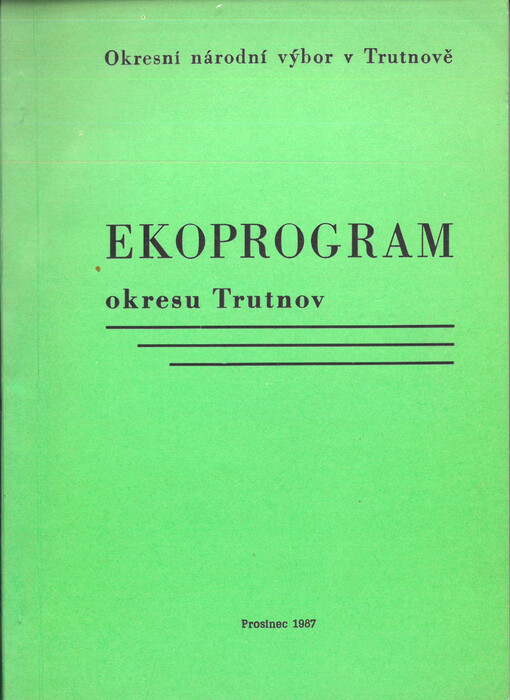 Ekoprogram okresu Trutnov