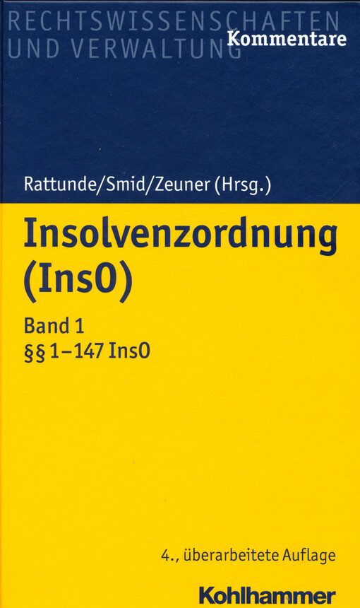 Insolvenzordnung (InsO) : Kommentar. Band 2, §§ 148-359 InsO