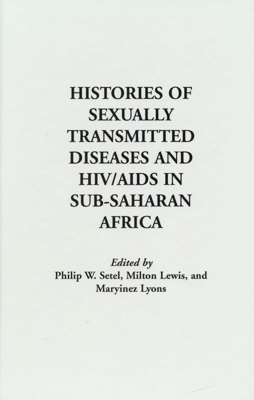 Histories of sexually transmitted diseases and HIV/AIDS in Sub-Saharan Africa