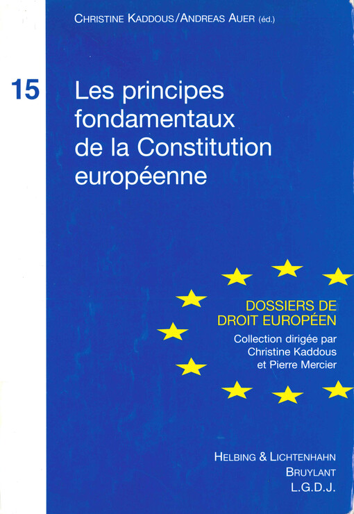 Les principes fondamentaux de la Constitution européenne