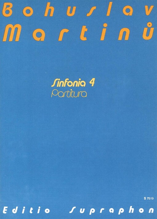 Symfonie č. 4 partitura