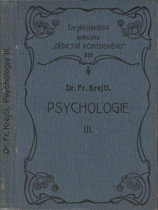 Psychologie.3. [díl],Elementární jevy duševní.