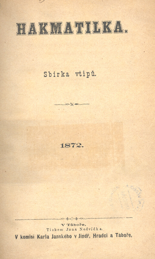 Hakmatilka : sbírka vtipů