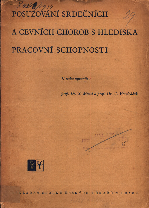 Posuzování srdečních a cevních chorob s hlediska pracovní  schopnosti