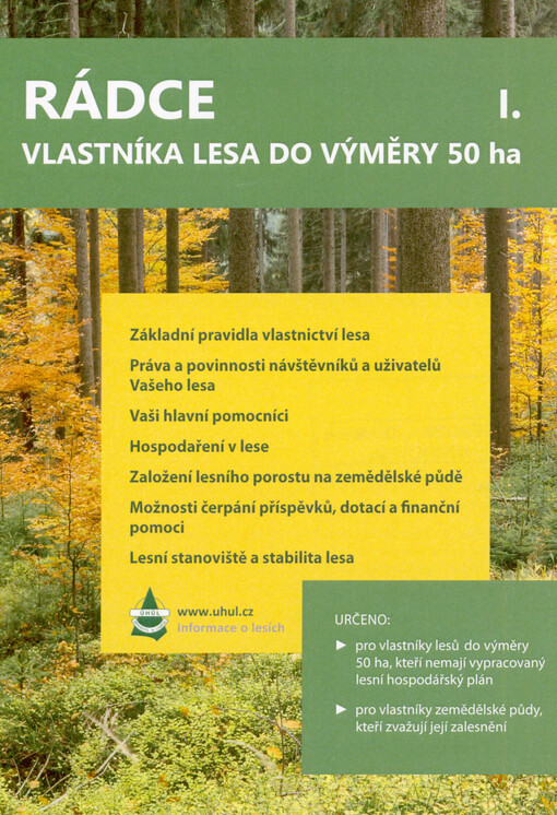 Rádce vlastníka lesa do výměry 50 ha