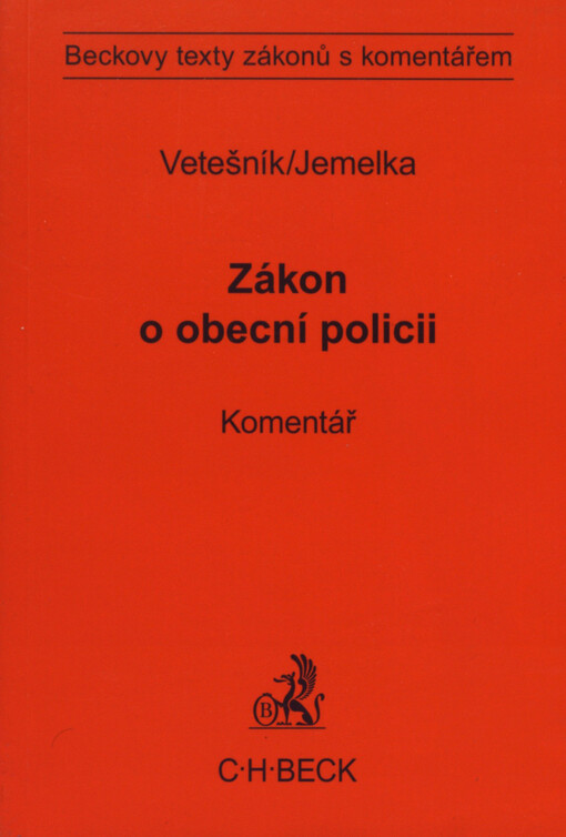 Zákon o obecní policii : komentář