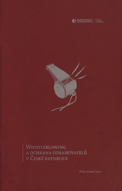 Whistleblowing a ochrana oznamovatelů v České republice