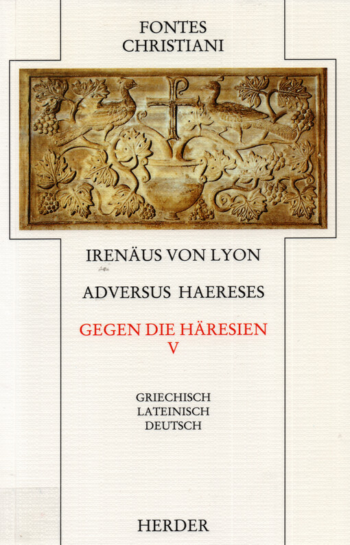 Adversus haereses. Fünfter Teilband