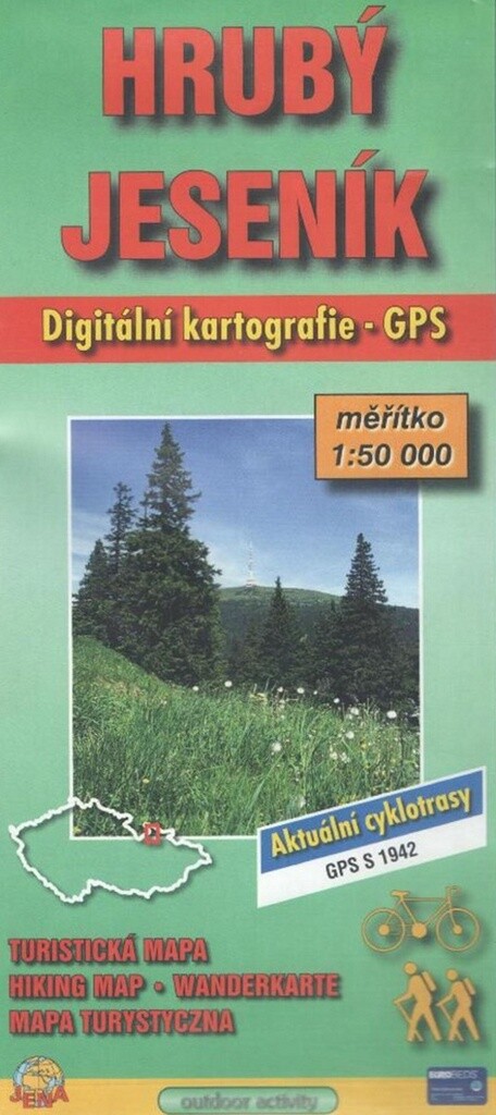Hrubý Jeseník turistická mapa