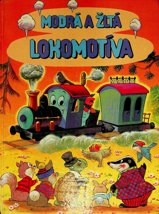Modrá a žltá lokomotíva