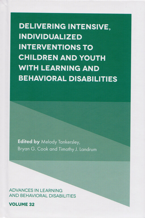 Delivering intensive, individualized interventions to children and youth with learning and behavioral disabilities
