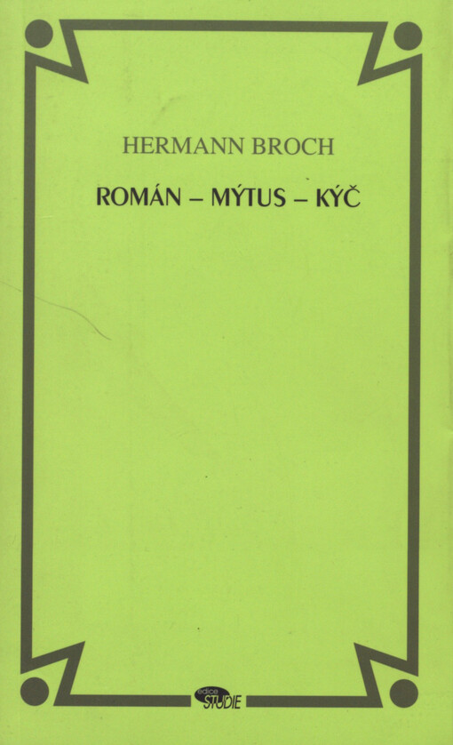 Román - mýtus - kýč: eseje