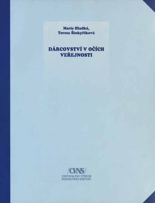 Dárcovství v očích veřejnosti