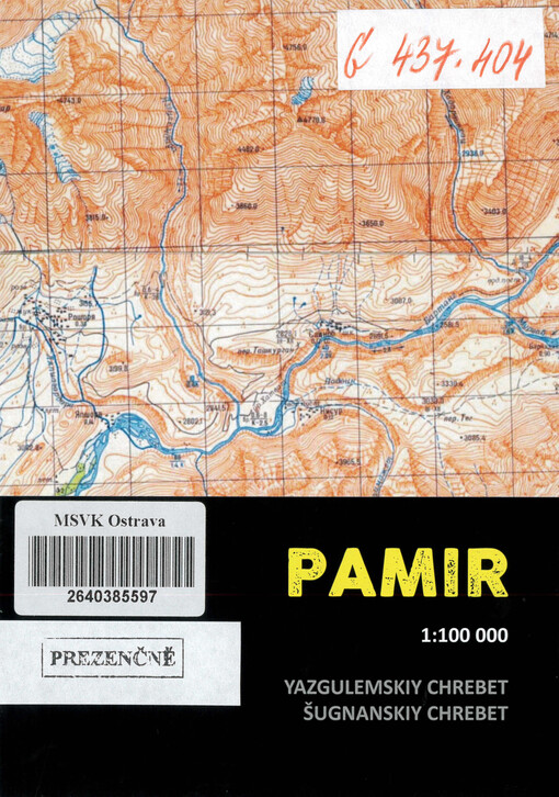 Pamir : 1:100 000 : Yazgulemskiy chrebet, Šugnanskiy chrebet