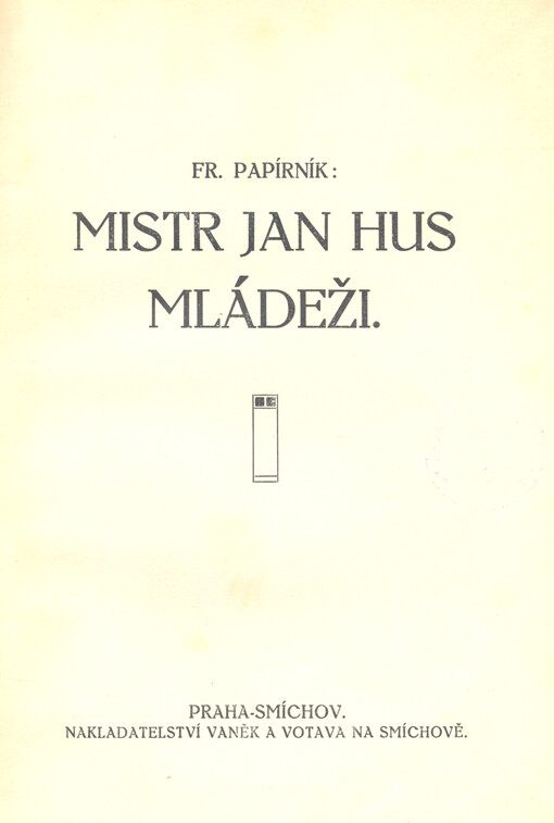 Mistr Jan Hus mládeži