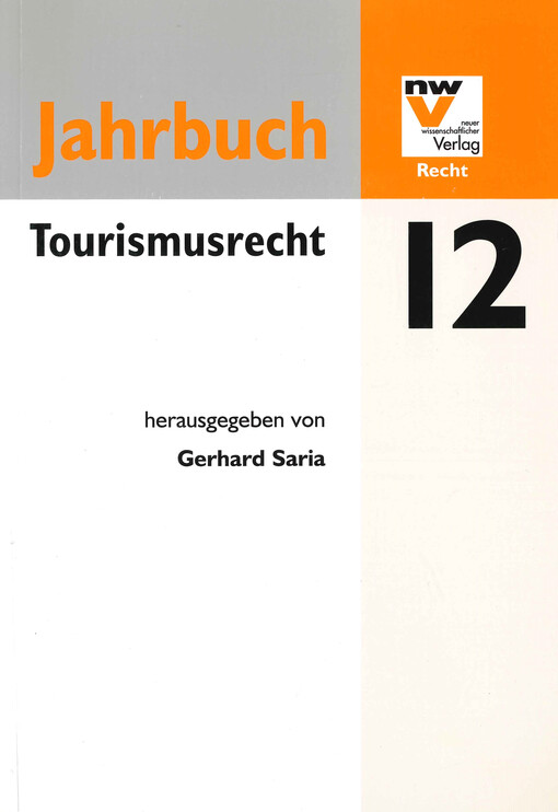 Tourismusrecht : Jahrbuch 2012