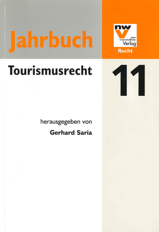 Tourismusrecht : Jahrbuch 2011