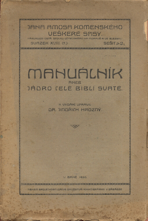 Manuálník, aneb, Jádro celé Biblí svaté