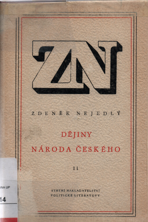 Dějiny národa českého.Díl 2,Raný středověk