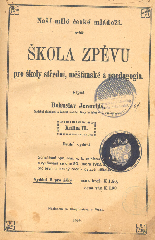 Škola zpěvu pro školy střední, měšťanské a paedagogia. Kniha II.
