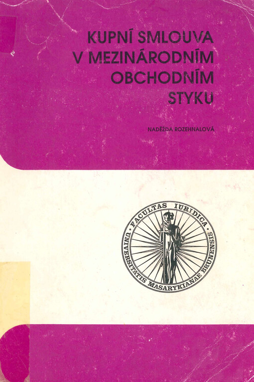 Kupní smlouva v mezinárodním obchodním styku