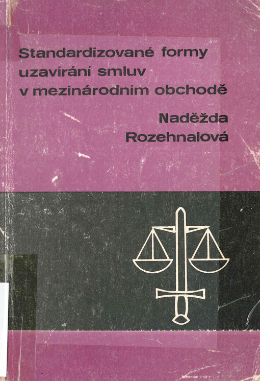 Standardizované formy uzavírání smluv v mezinárodním obchodě