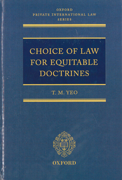 Choice of law for equitable doctrines