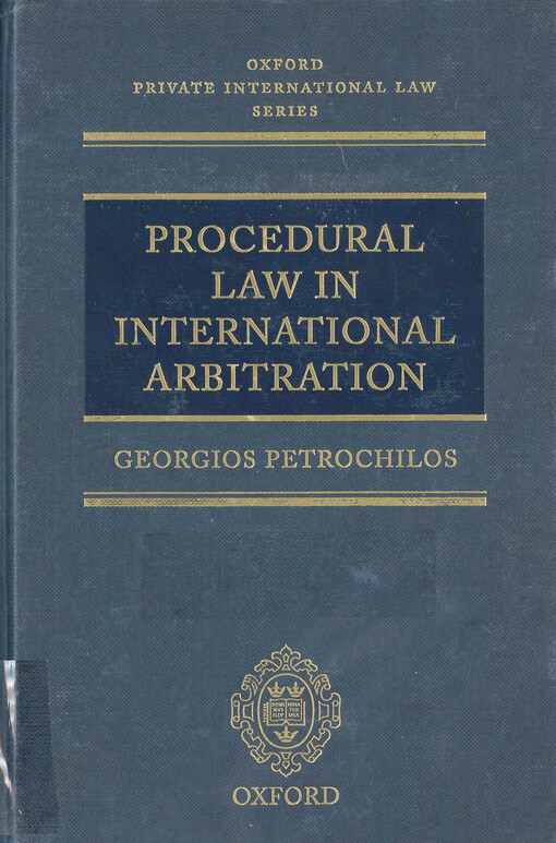 Procedural law in international arbitration