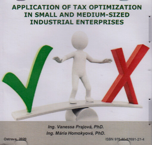 Application of tax optimization in small and medium-sized industrial enterprises