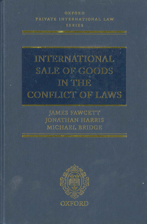 International sale of goods in the conflict of laws