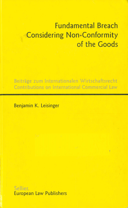 Fundamental breach considering non-conformity of the goods