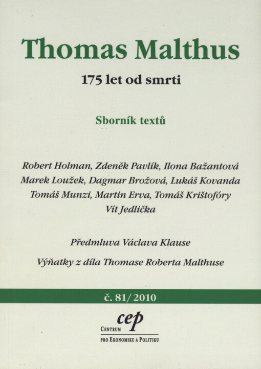 Thomas Malthus: 175 let od smrti