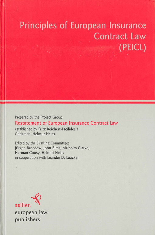 Principles of European insurance contract law (PEICL)