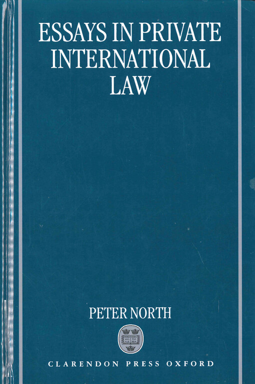 Essays in private international law