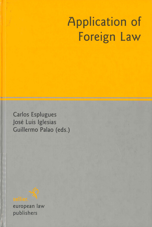 Application of foreign law