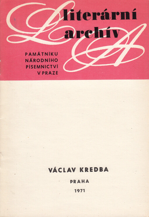 Václav Kredba: (1834-1913) : literární pozůstalost