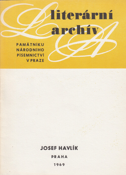 Josef Havlík: (1850-1912) : Literární pozůstalost