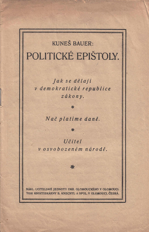 Politické epištoly.
