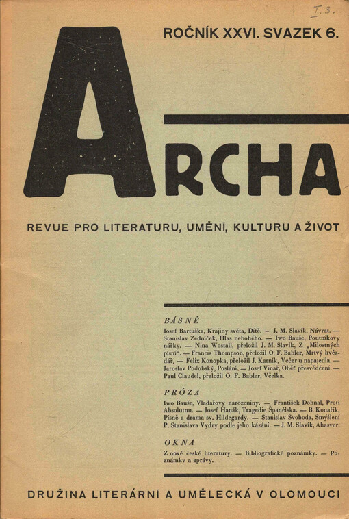 Archa : revue pro katolickou kulturu