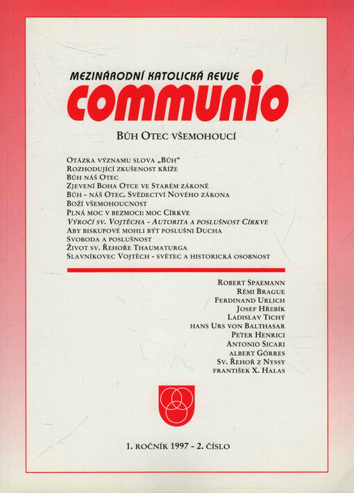 Mezinárodní katolická revue Communio