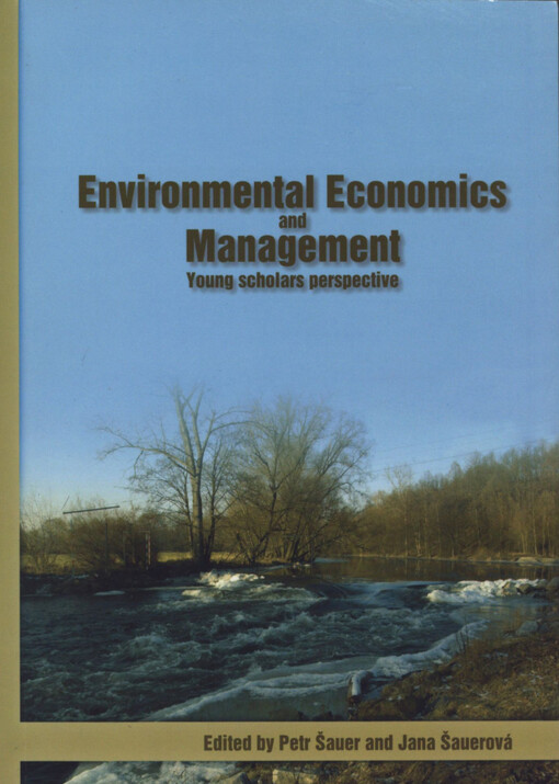 Environmental economics and management: young scholars perspective