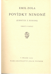 Povídky Ninoně = (Contes à Ninon)  (odkaz v elektronickém katalogu)