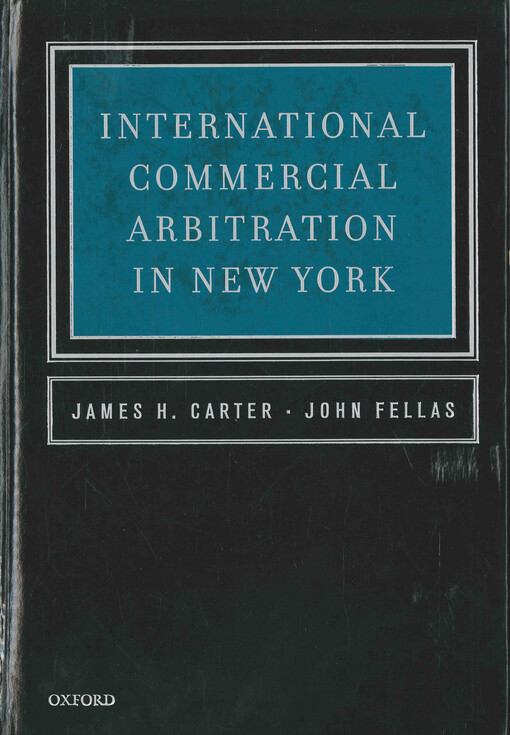 International commercial arbitration in New York