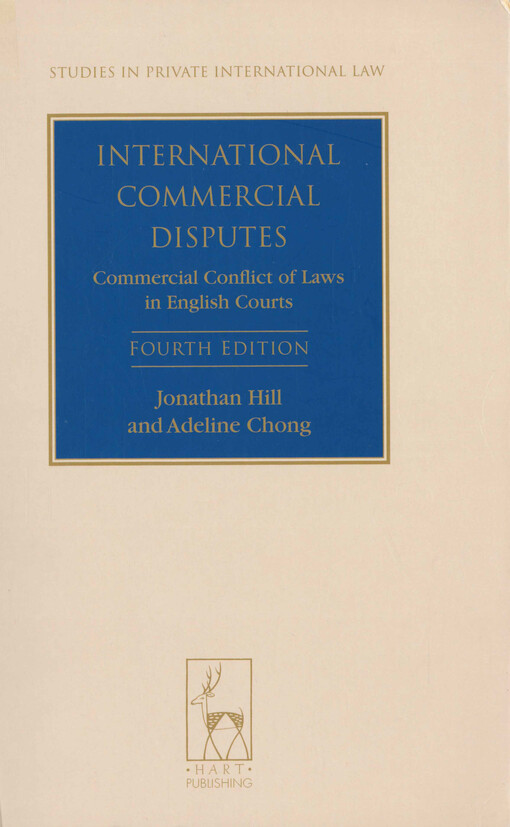International commercial disputes : commercial conflict of laws in English courts