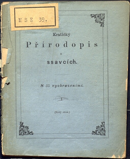 Kratičký Přírodopis o ssavcích