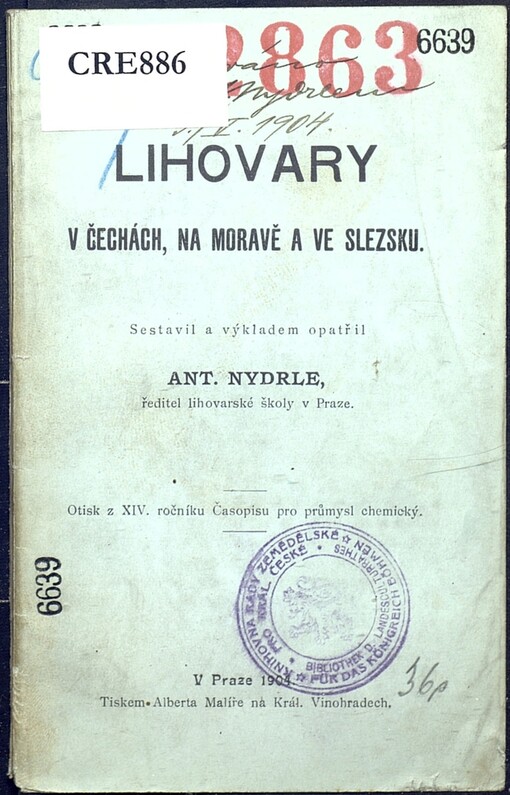Lihovary v Čechách, na Moravě a ve Slezsku